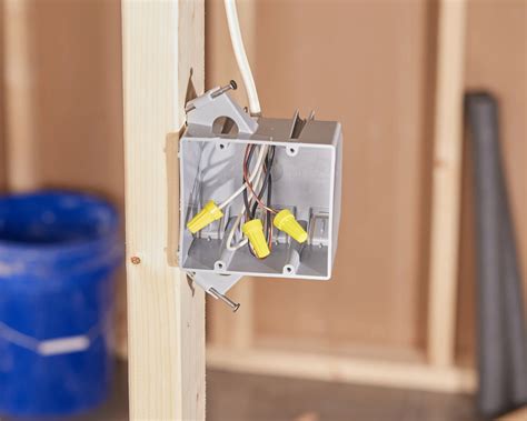 can i screw metal outlet box directly to study|attaching electrical box to wooden stud.